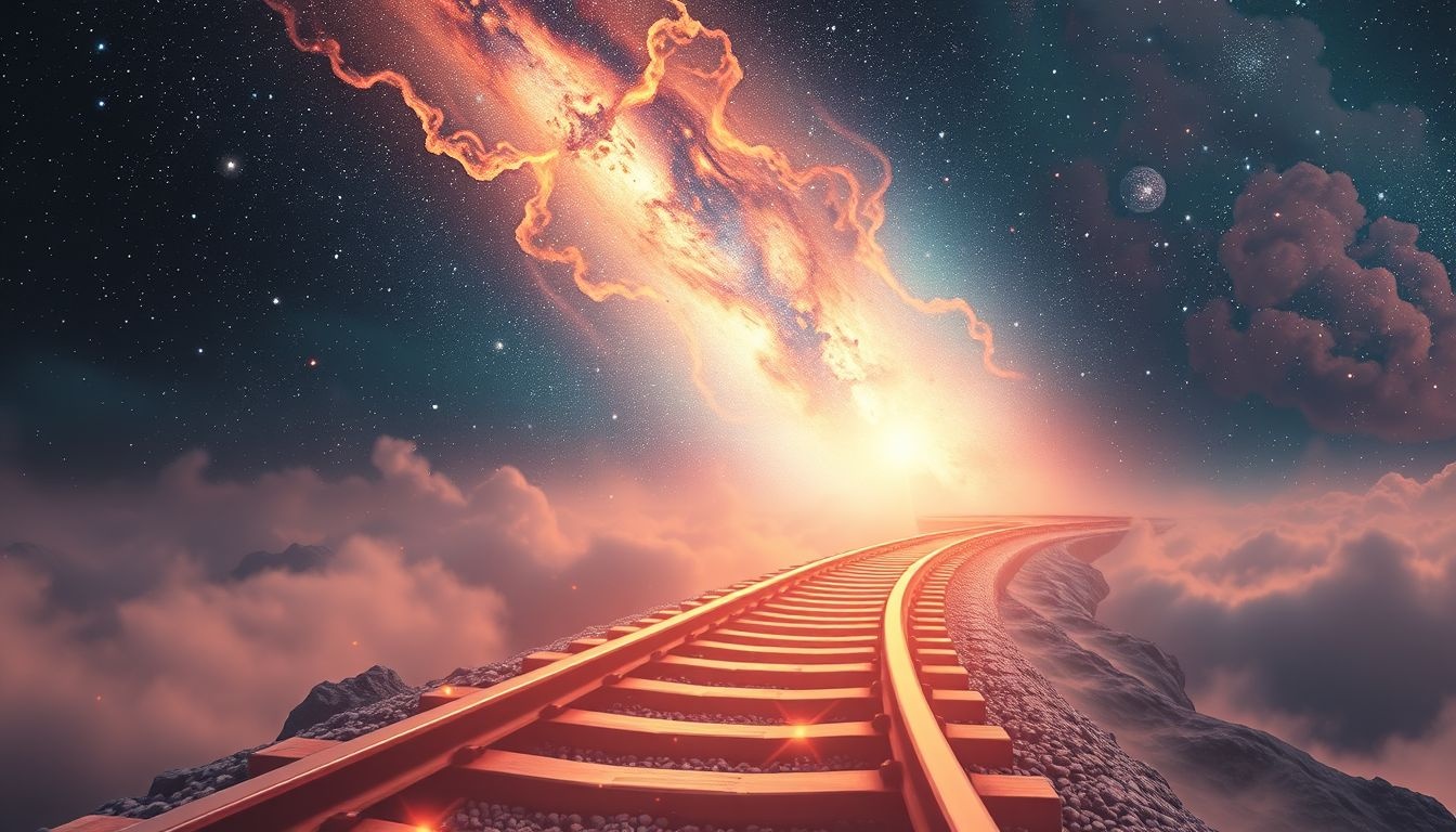 Rêver d’une voie ferrée inconnue symbolise l’aventure intérieure.