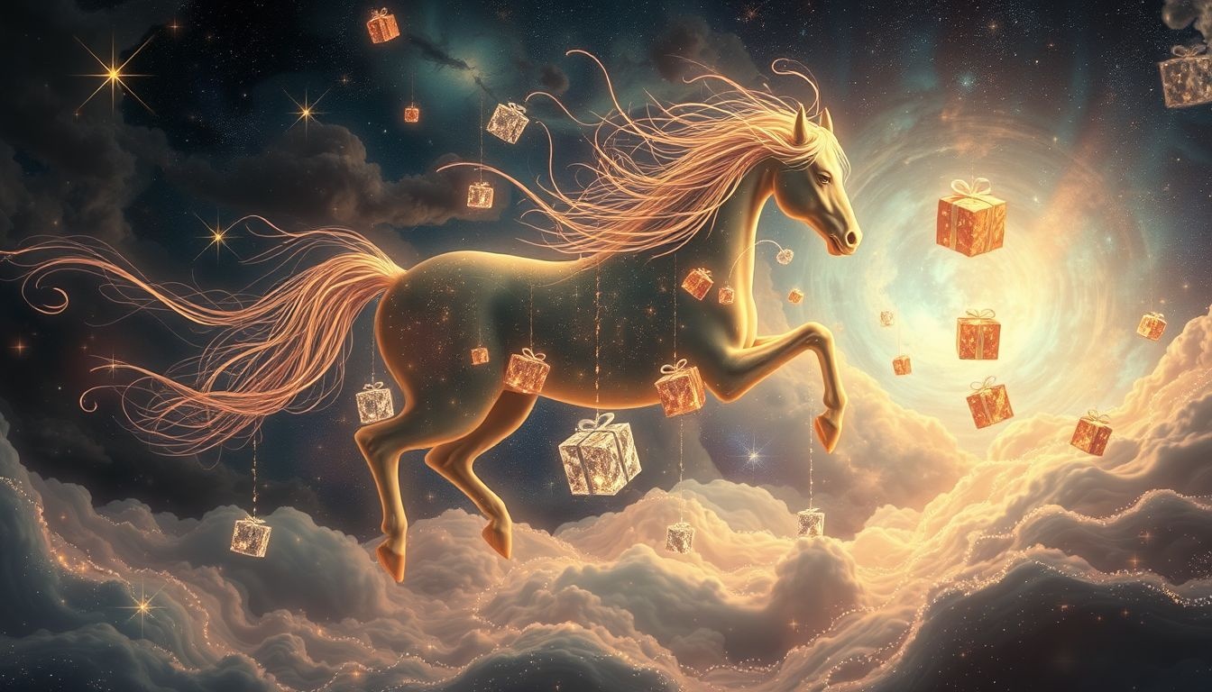 Rêver de chair de cheval symbolise souvent un cadeau empoisonné.