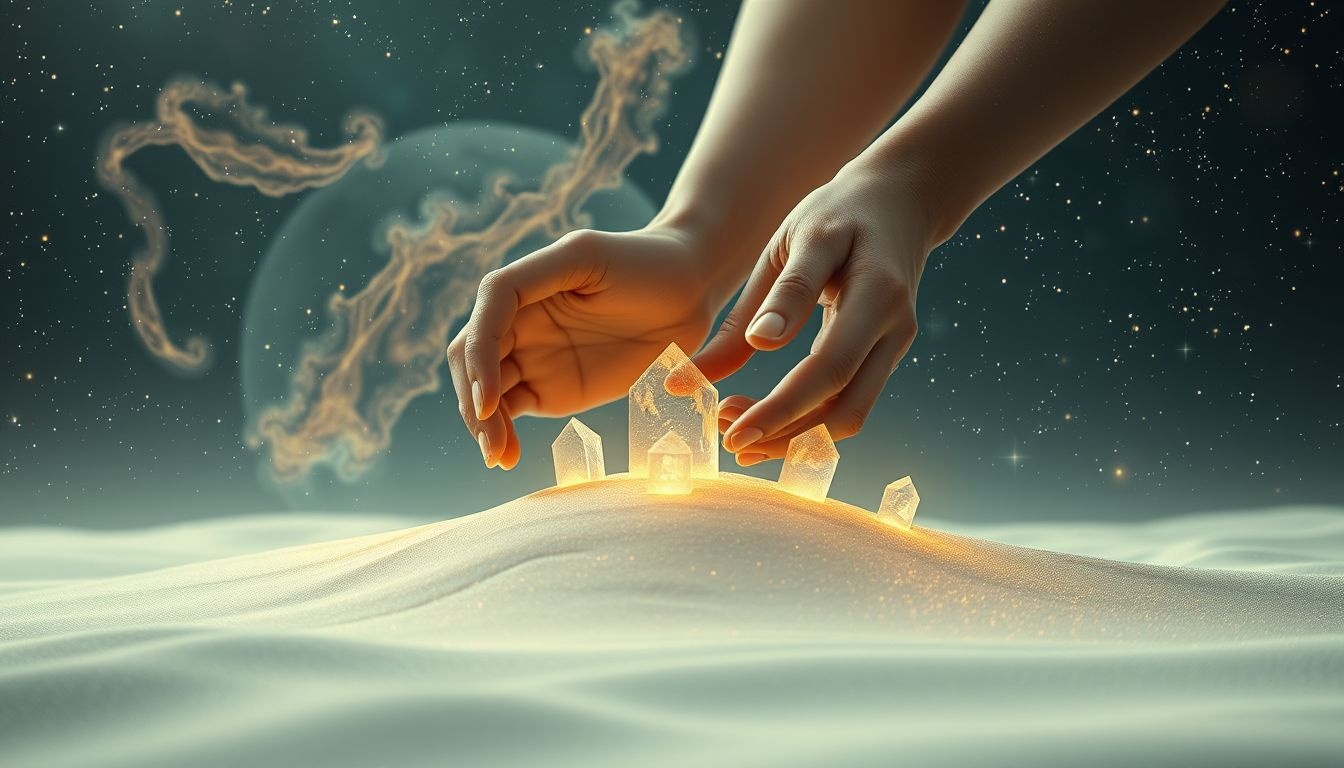 Rêver bâtir sur banc de sable symbolise projets fragiles et incertains.