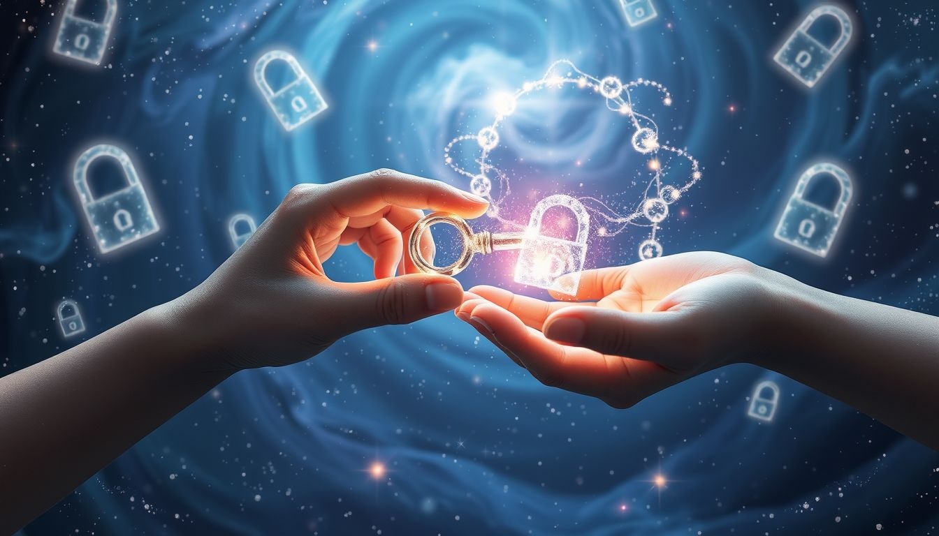 Rêver de donner la clé symbolise confiance profonde et ouverture émotionnelle.