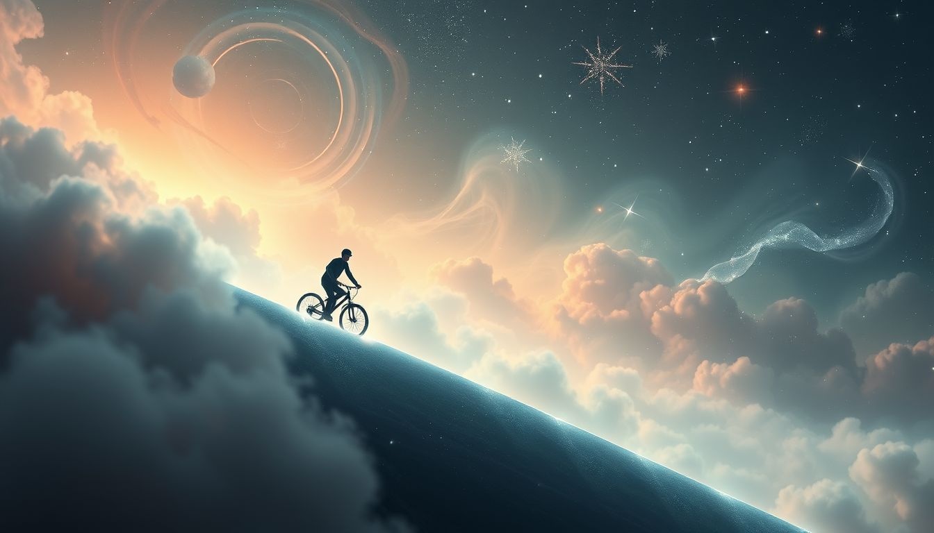 Rêver de monter en vélo symbolise la persévérance face aux défis.