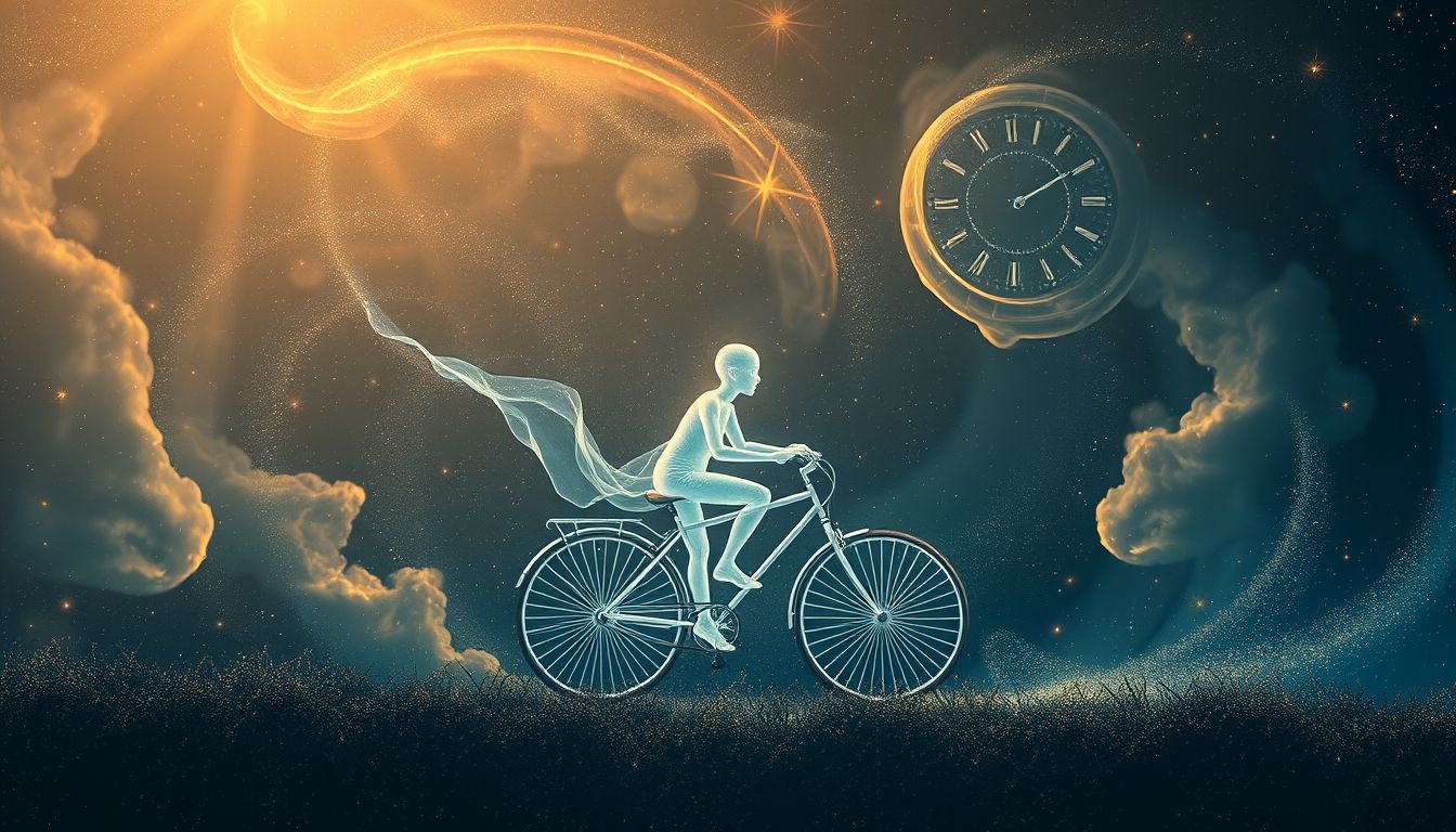 Rêver de vélo lent souligne prudence et réflexion intérieure profonde.