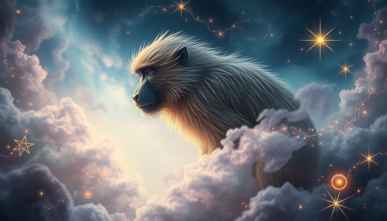 Rêver de peau de babouin symbolise la protection et vigilance.