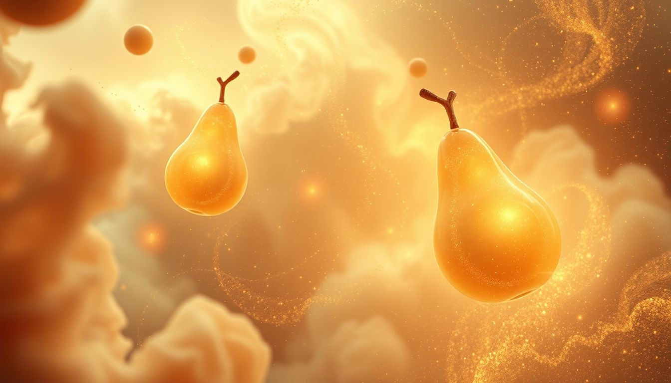 Rêver de manger des poires symbolise plaisir sensuel et satisfaction profonde.