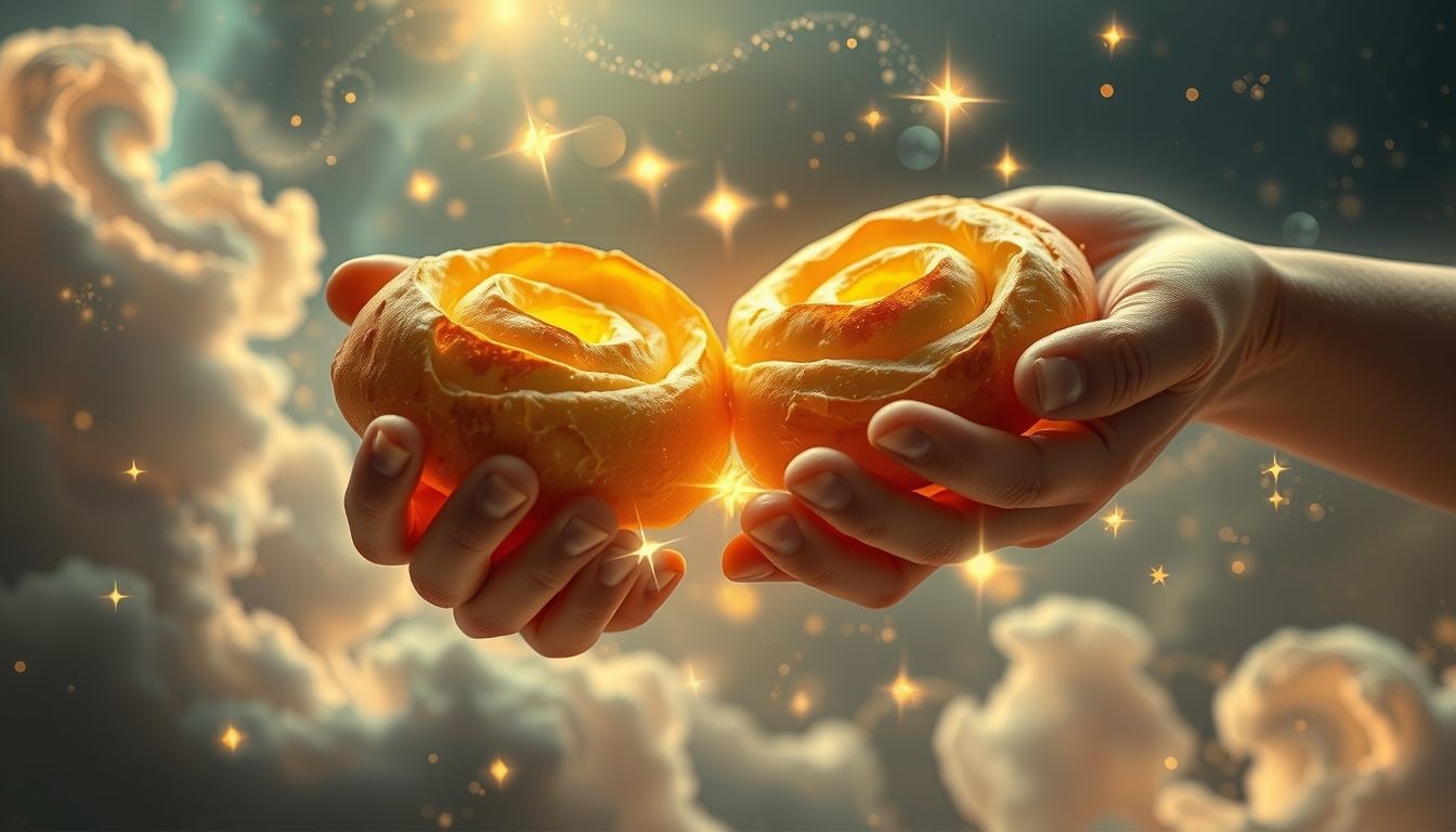 Partager du pain au levain sucré symbolise l'unité et la générosité.