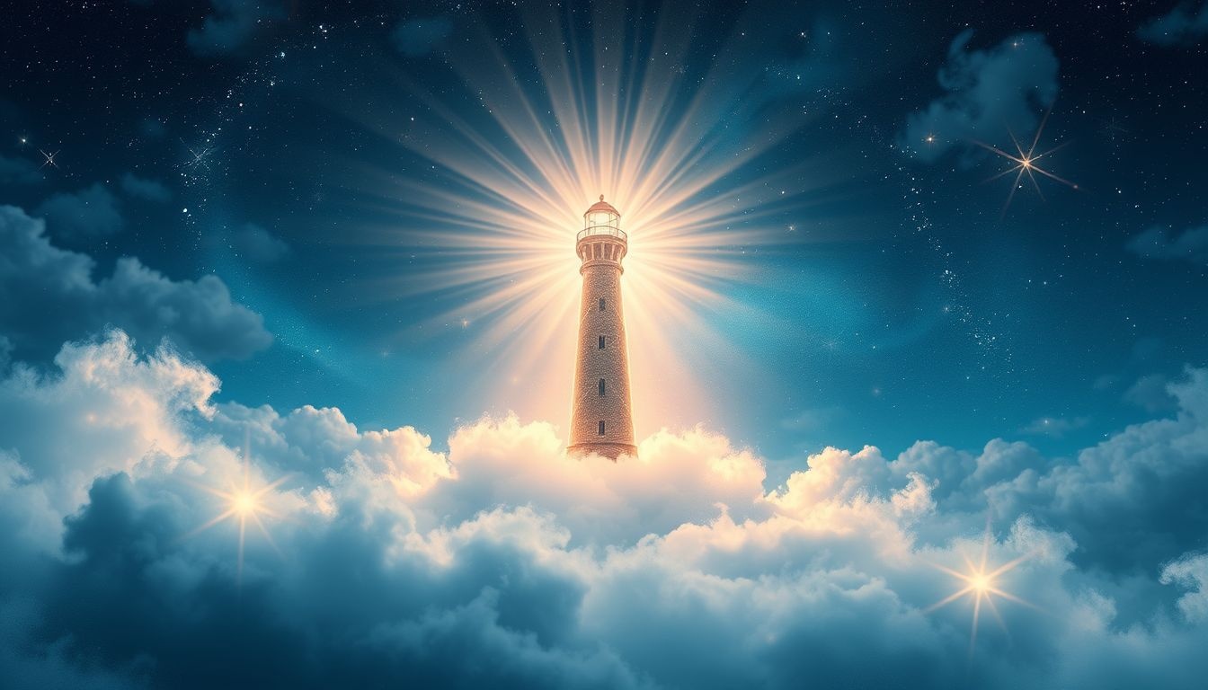 Rêver d’un phare symbolise la quête de guidance intérieure lumineuse.