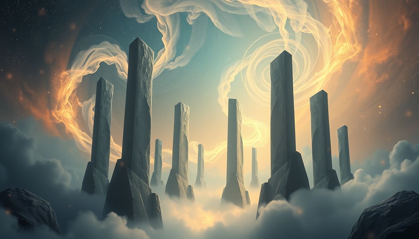 Rêver de plusieurs menhirs symbolise l'unité et la force ancestrale.