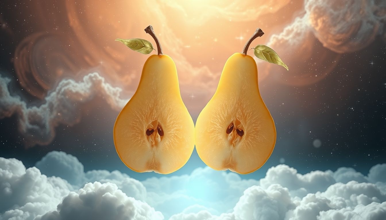 Rêver de poires coupées symbolise la fin d'un cycle émotionnel.