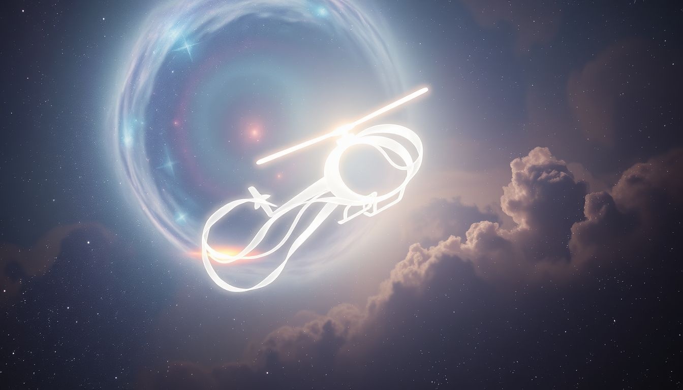 Rêver de voler en hélicoptère symbolise contrôle et élévation personnelle.