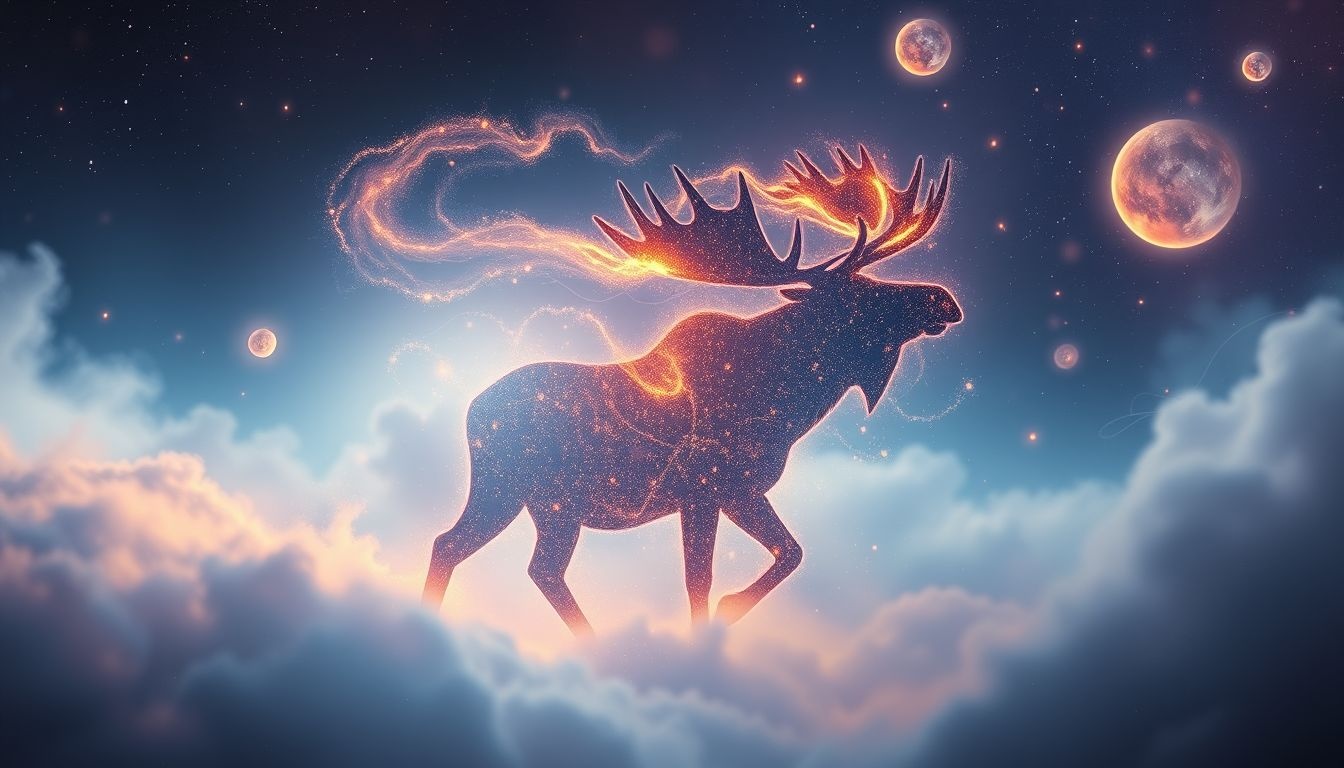 Rêver d'élans symbolise souvent la force et la sagesse intérieure.