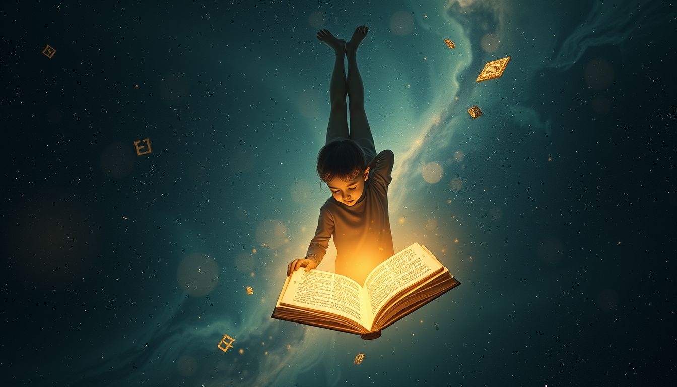 Rêver d’un distrait lisant un livre à l’envers symbolise confusion intérieure.