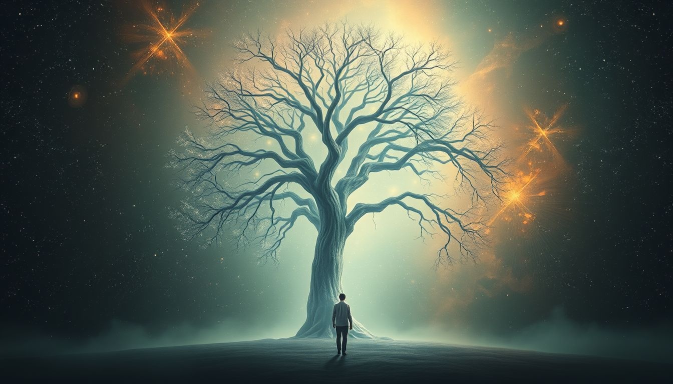 Rêver d’un distrait parlant à un arbre symbolise l’introspection profonde.