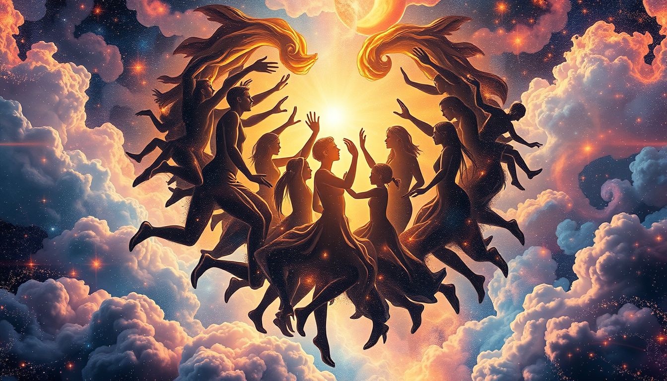 Rêver d'une communauté métisse symbolise l'unité et la diversité harmonieuse.