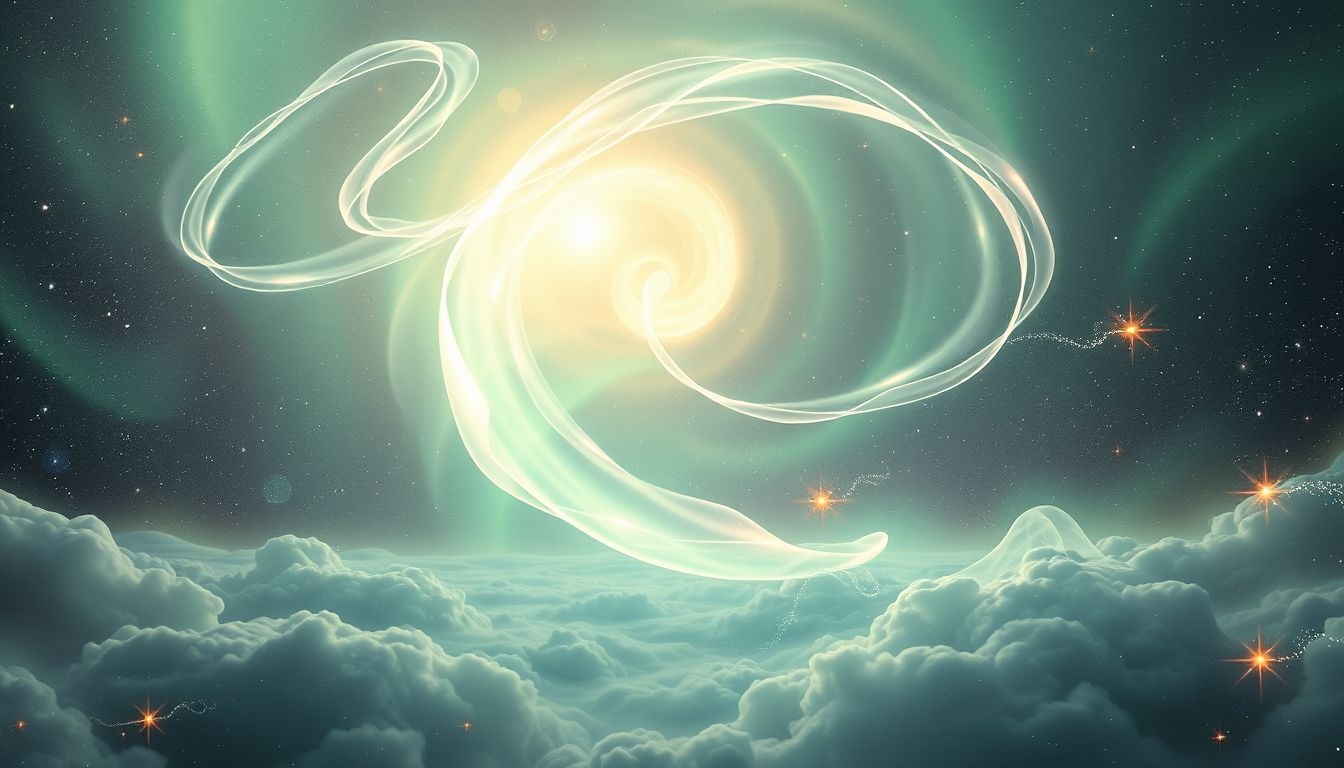 Les aurores boréales symbolisent l’éveil spirituel et l’espoir intérieur.