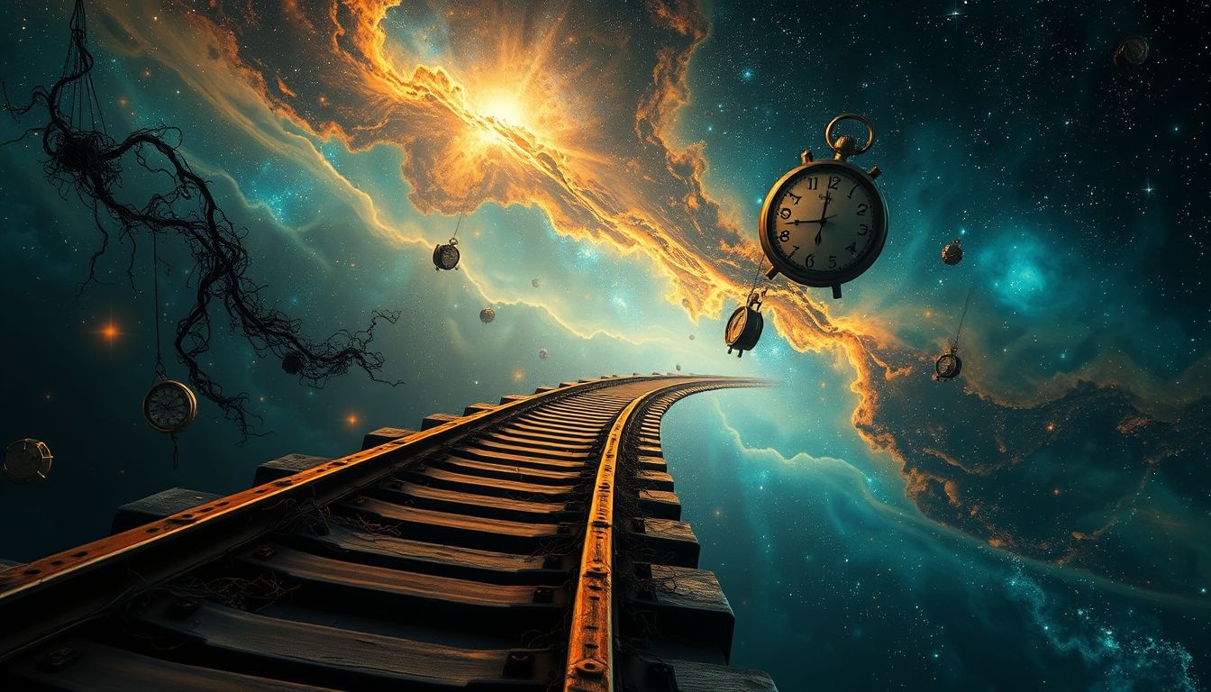 Une voie ferrée rouillée symbolise souvent des rêves de stagnation.