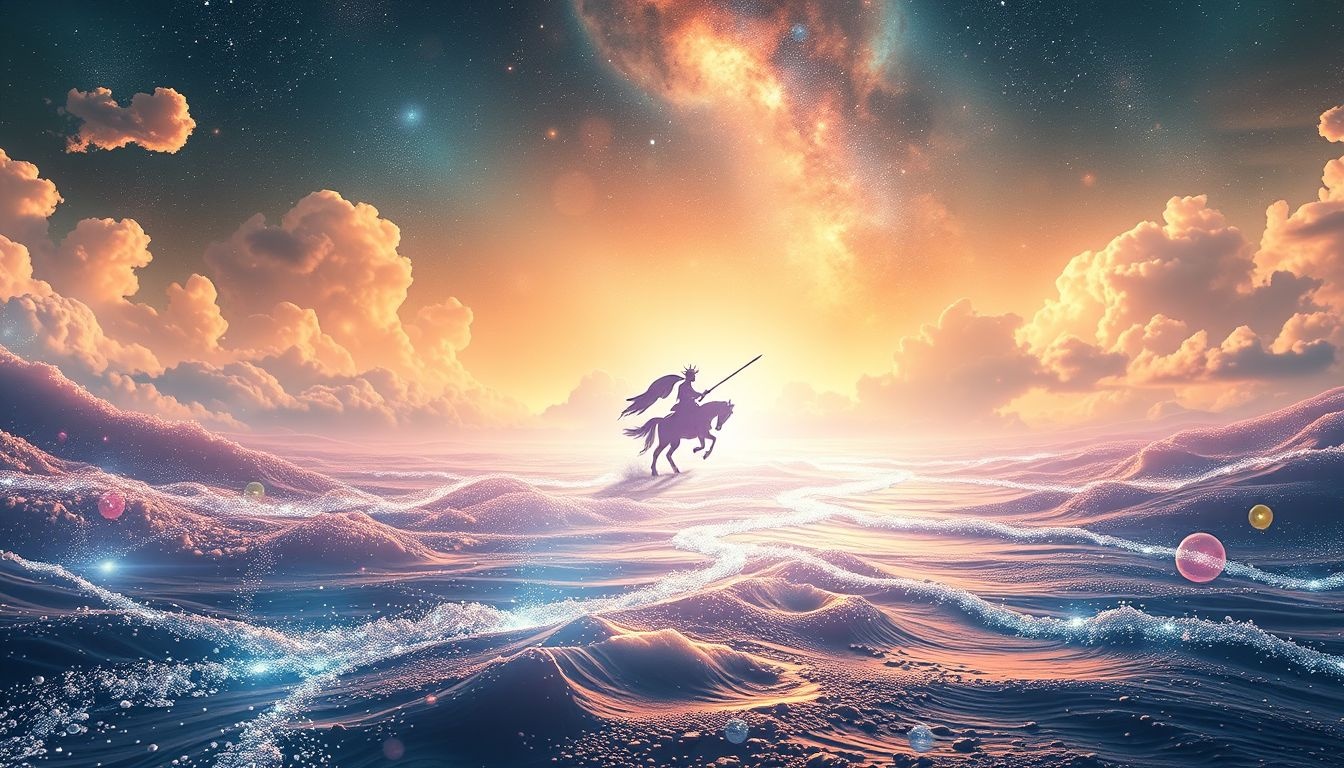 Le cavalier traverse la rivière symbolise un changement crucial imminent.