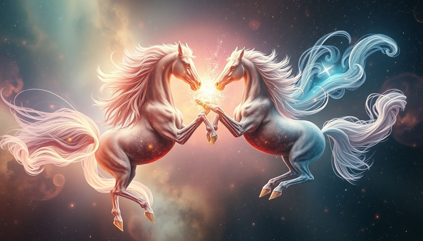 Rêver d’étalon se battant révèle souvent un combat intérieur intense.