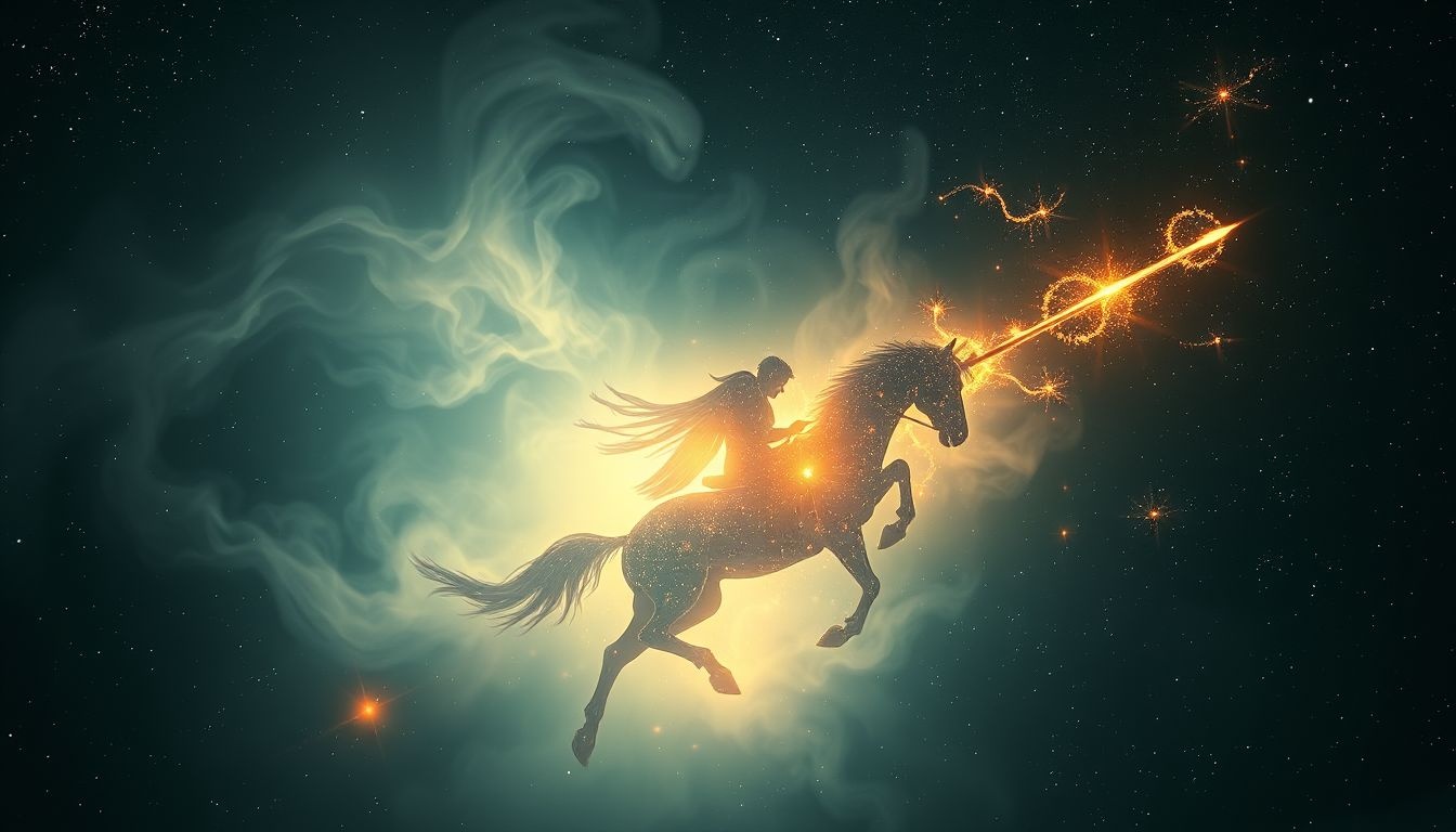 Un cavalier de lance blessé symbolise une force intérieure mise à l’épreuve.