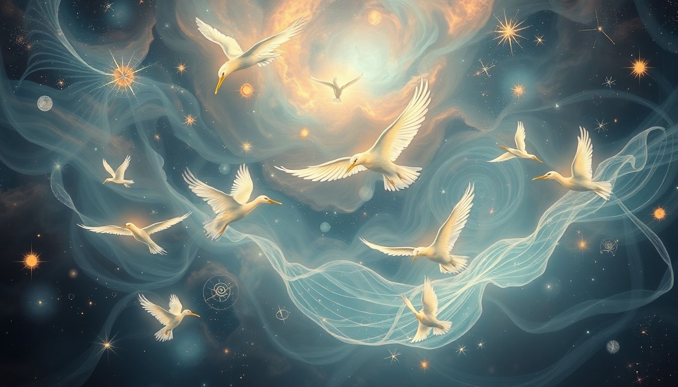 Rêver d'oiseaux d'eau symbolise souvent la liberté émotionnelle profonde.