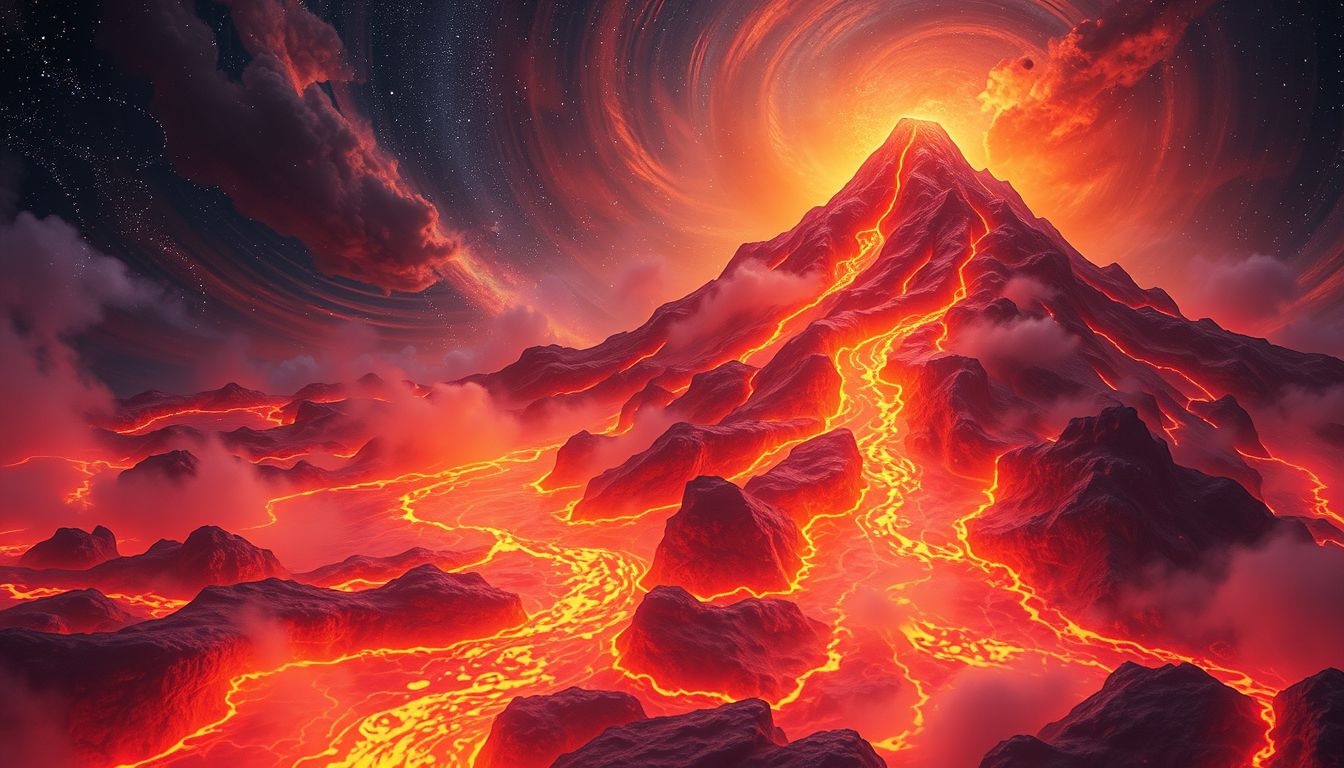 Les éruptions volcaniques symbolisent souvent une colère émotionnelle intense refoulée.