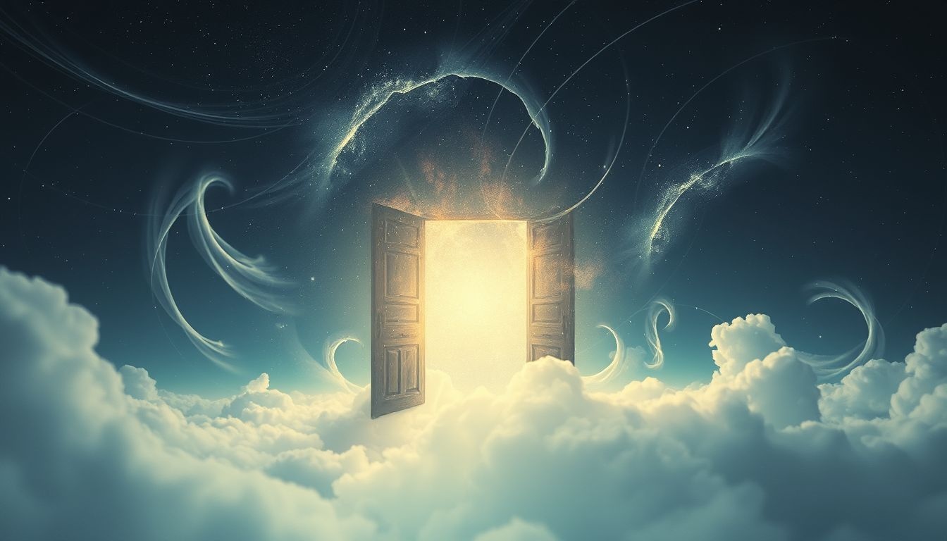 L'entrée d'un lieu abandonné révèle des souvenirs enfouis et regrets.