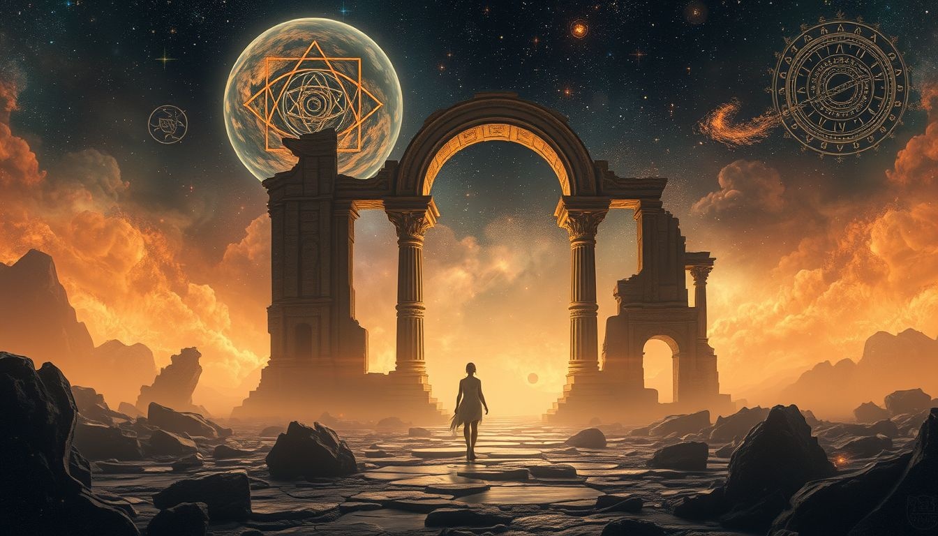 Rêver d’un aventurier explorer des ruines symbolise la quête intérieure.
