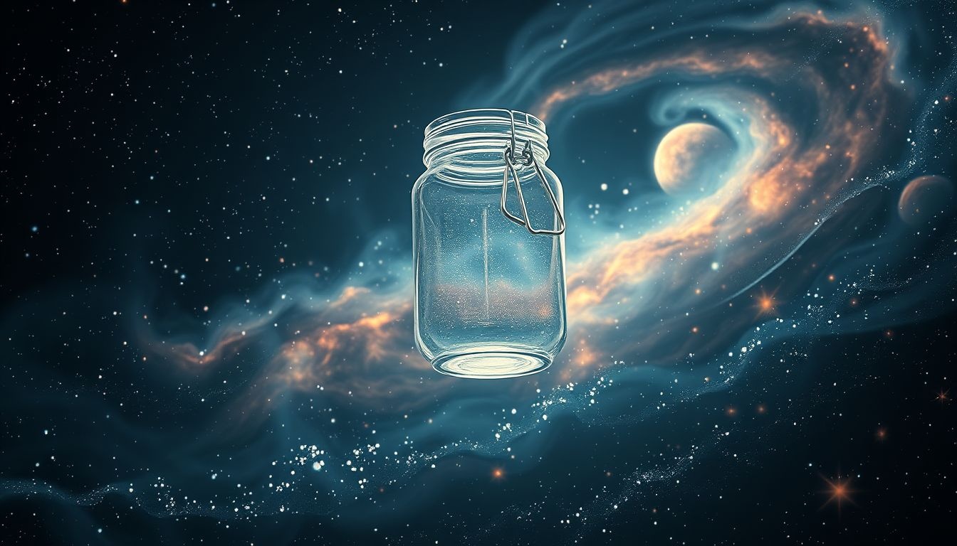 Les jarres en verre symbolisent la vulnérabilité et la vérité intérieure.