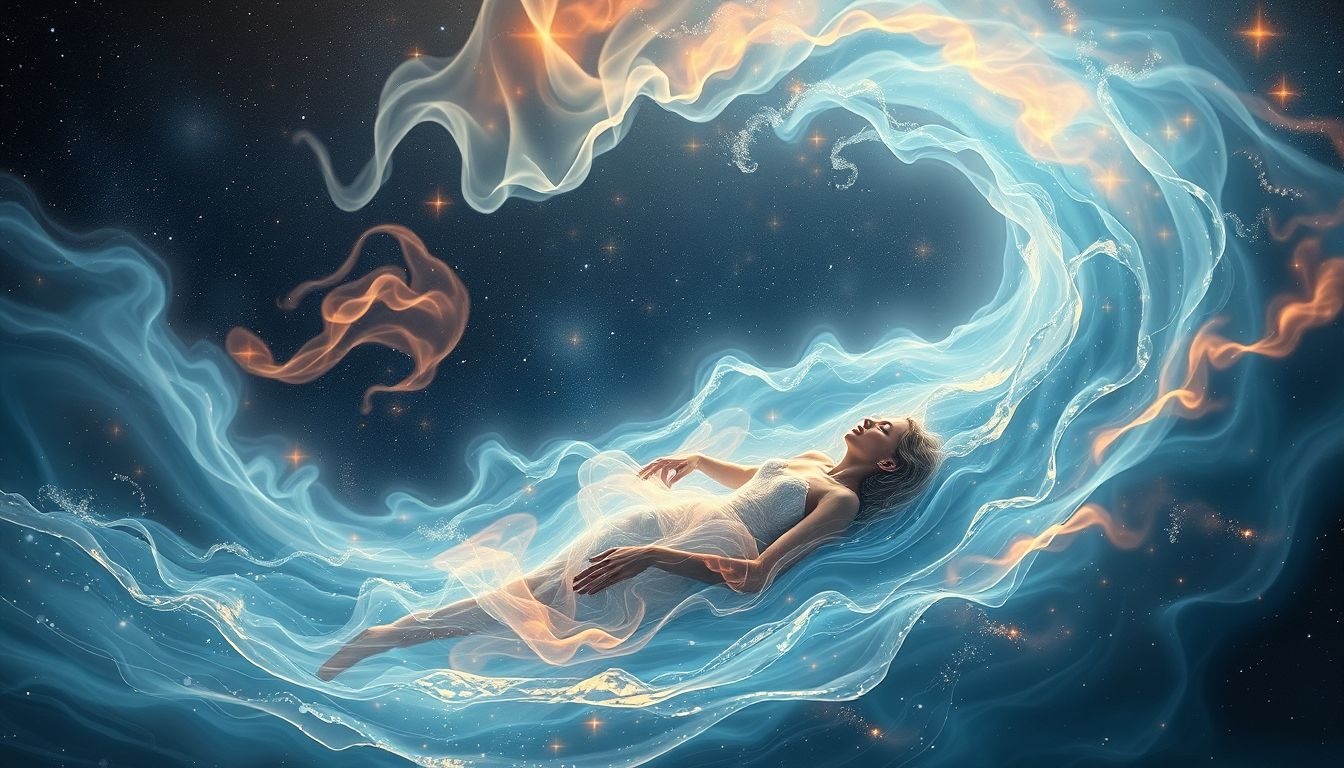 Jeter dans l'eau symbolise purification et renouveau émotionnel profond.