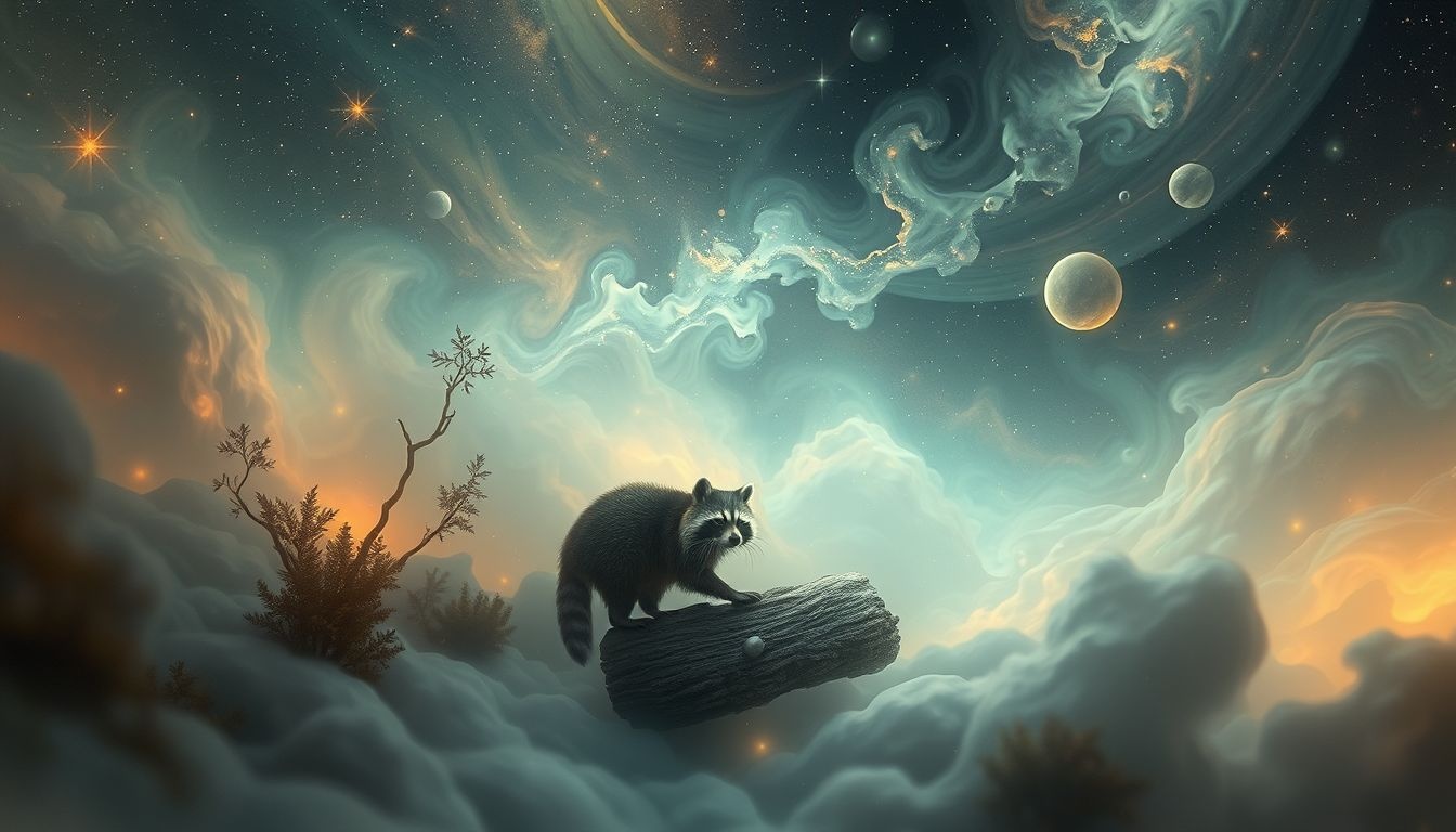 Le contexte du rêve influence la symbolique du raton laveur.