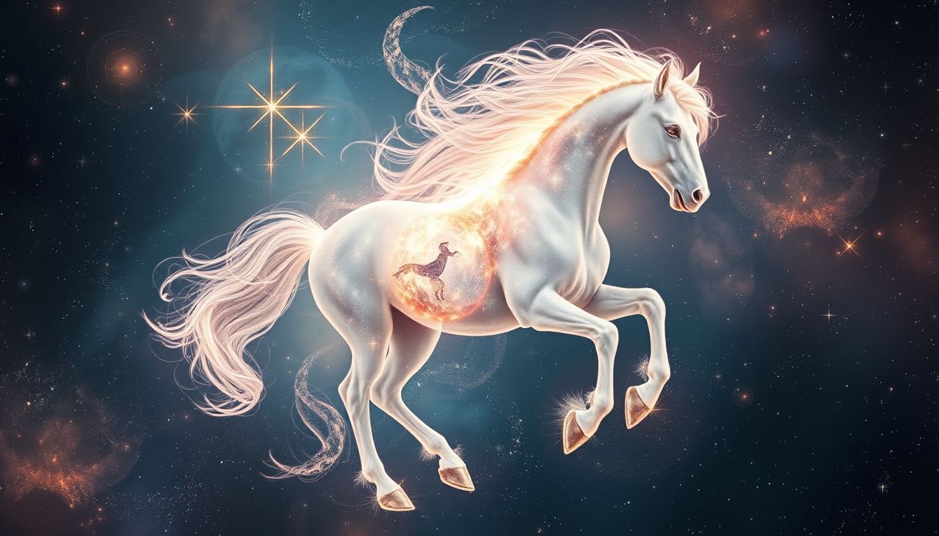 L'étalon dans le rêve symbolise souvent votre force intérieure cachée.