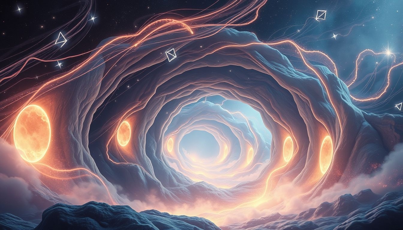 Les souterrains symbolisent souvent un voyage intérieur vers l'inconscient.