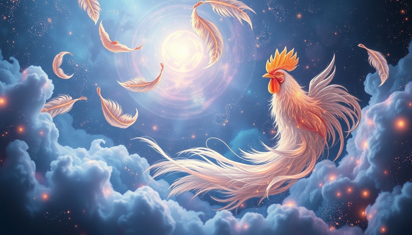 Le coq symbolise souvent la vigilance et le renouveau dans les rêves.