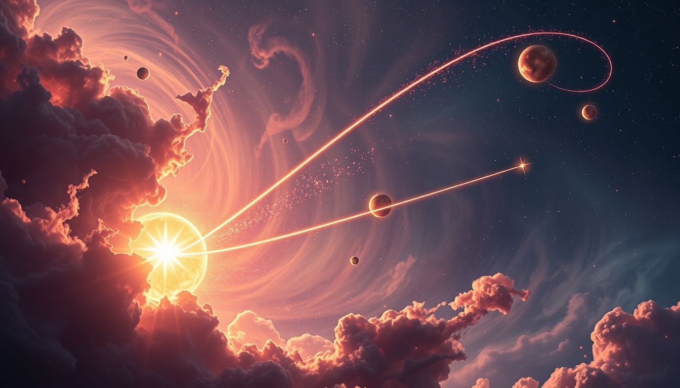 Rêver d’étoiles filantes près du soleil symbolise ambition masculine ardente.