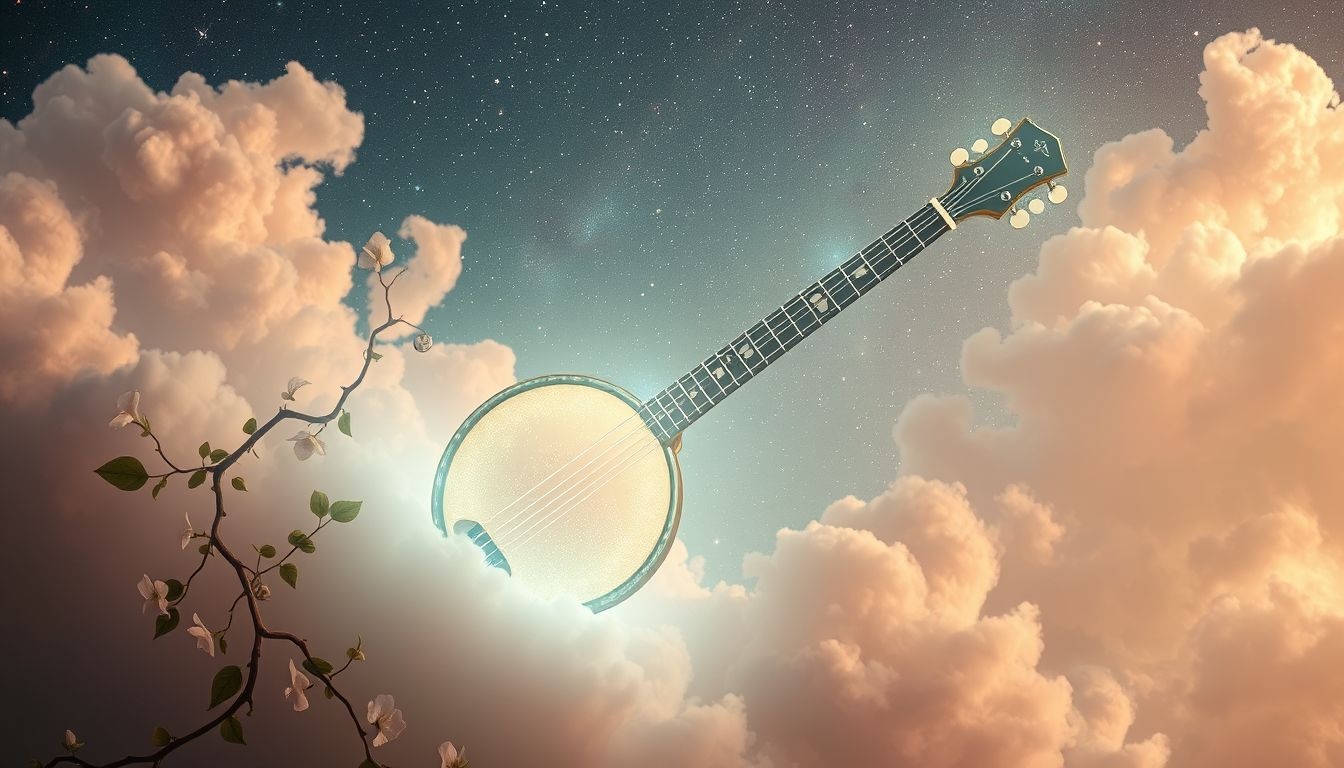 Rêver d’un banjo en nature symbolise harmonie intérieure et équilibre vital.