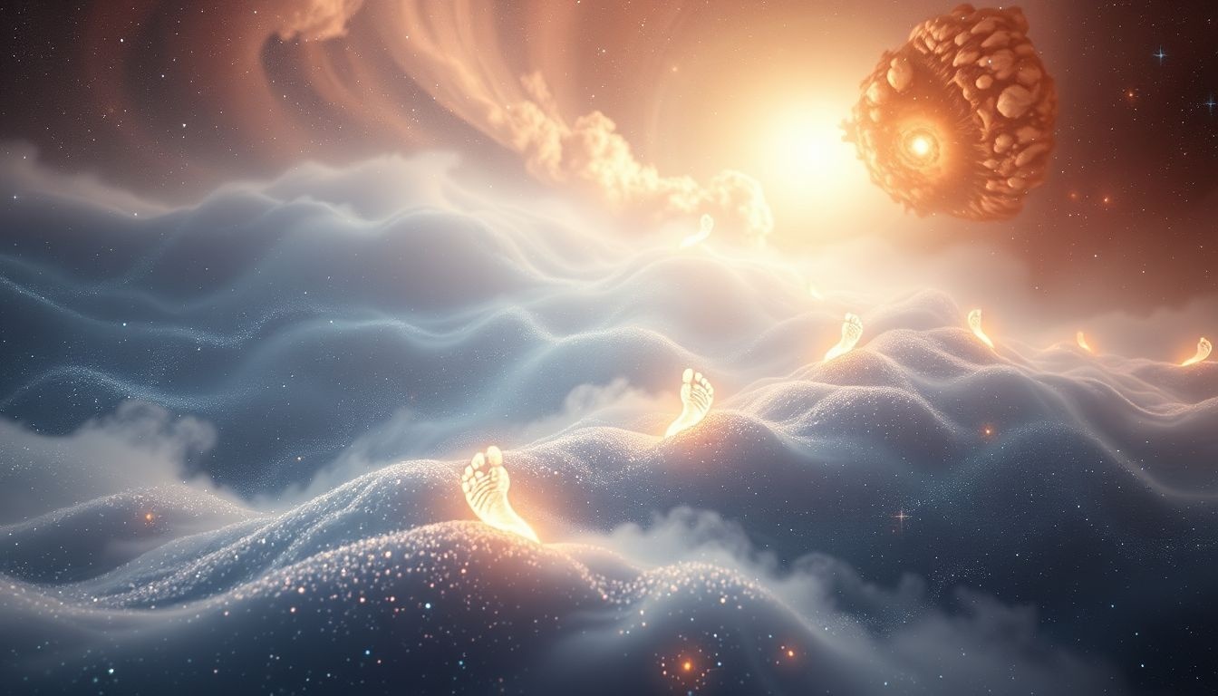 Rêver de pas annonce souvent une présence ou un changement imminent.