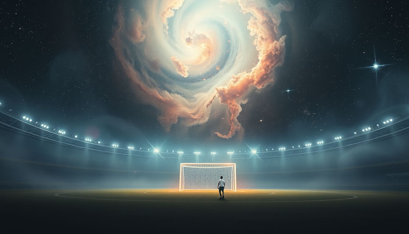 Rêver d’un but dans un stade vide symbolise solitude et manque d’appui.