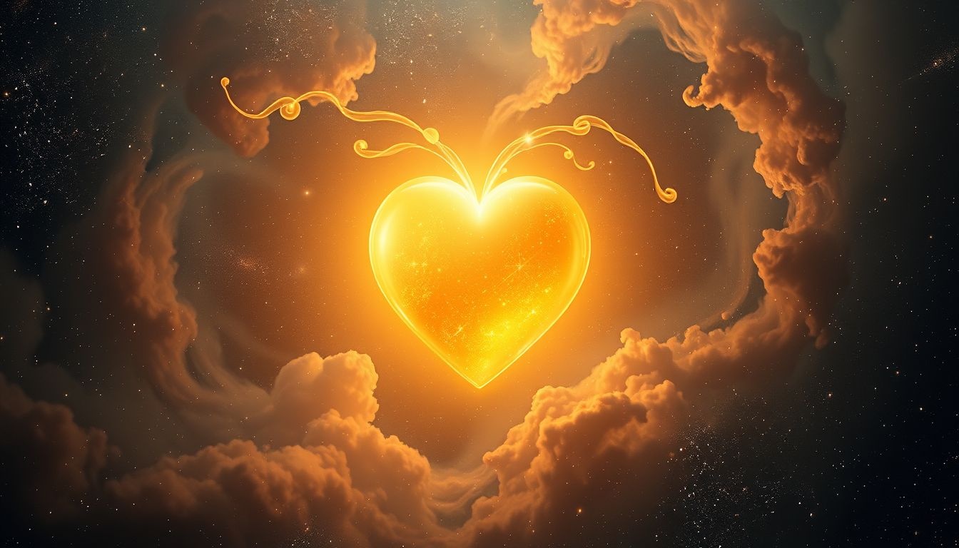 Rêver d’un cœur en or symbolise amour pur et grande générosité.