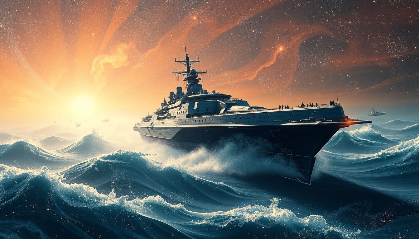 Rêver d’un cuirassé symbolise la puissance et l’aventure en mer.