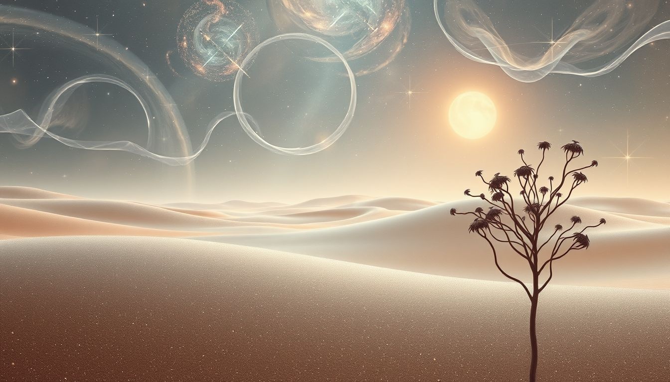 Rêver de désert symbolise souvent un vide émotionnel profond.