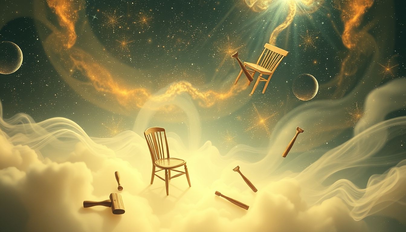 Rêver d'un fabricant de chaises symbolise la créativité et la stabilité.