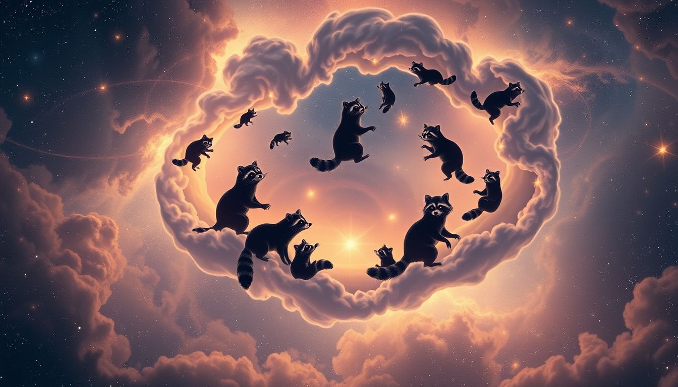 Rêver de ratons laveurs symbolise solidarité et liens sociaux forts.