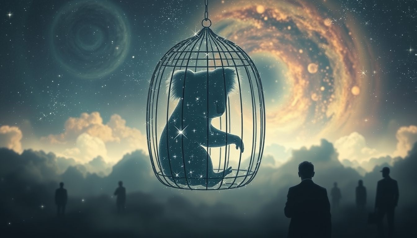 Rêver d’un koala en zoo symbolise une liberté restreinte.