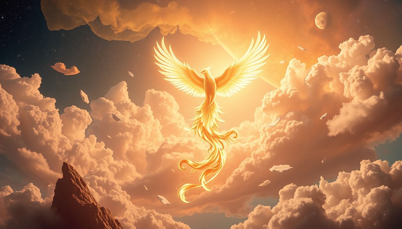 Rêver d’un phénix en désert symbolise renaissance après solitude profonde.