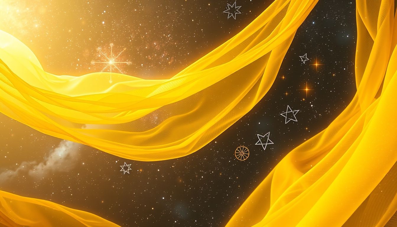 Rêver d’un tissu jaune symbolise joie, intellect et créativité éclatante.