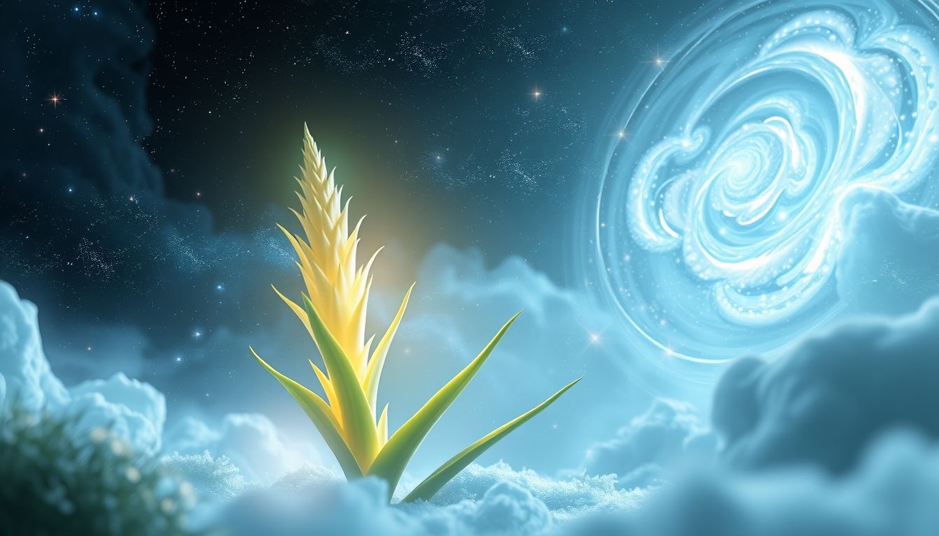 Rêver d'un yucca symbolise croissance intérieure et harmonie naturelle profonde.