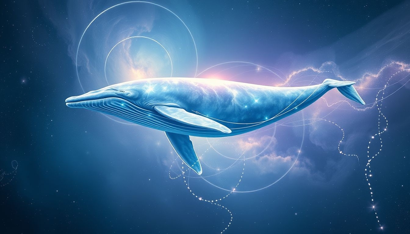 Rêver d'une baleine volante symbolise l'élévation spirituelle et ambition.