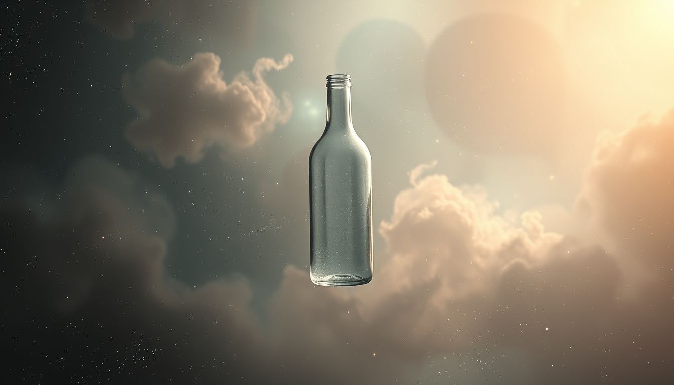 Rêver d'une bouteille vide symbolise souvent un sentiment de vide intérieur.