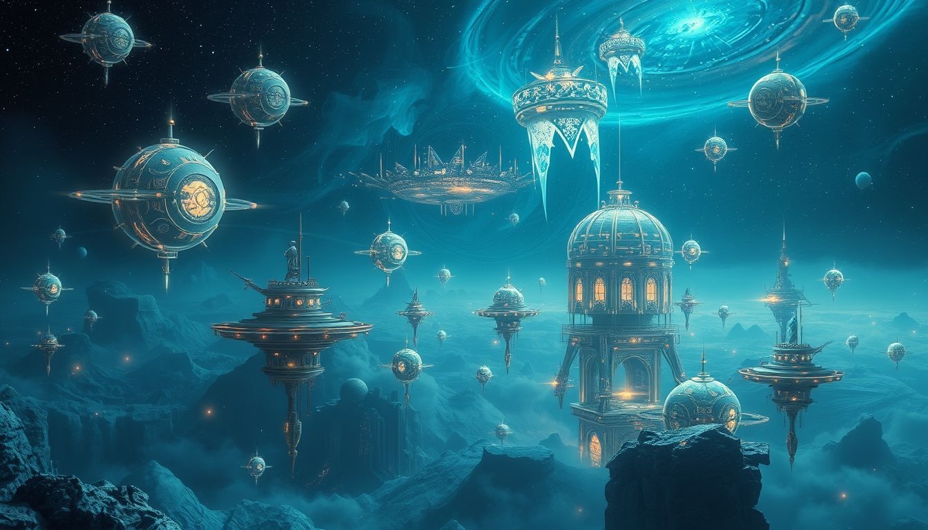 Les colonies futuristes mêlent innovations technologiques et inquiétudes dystopiques.