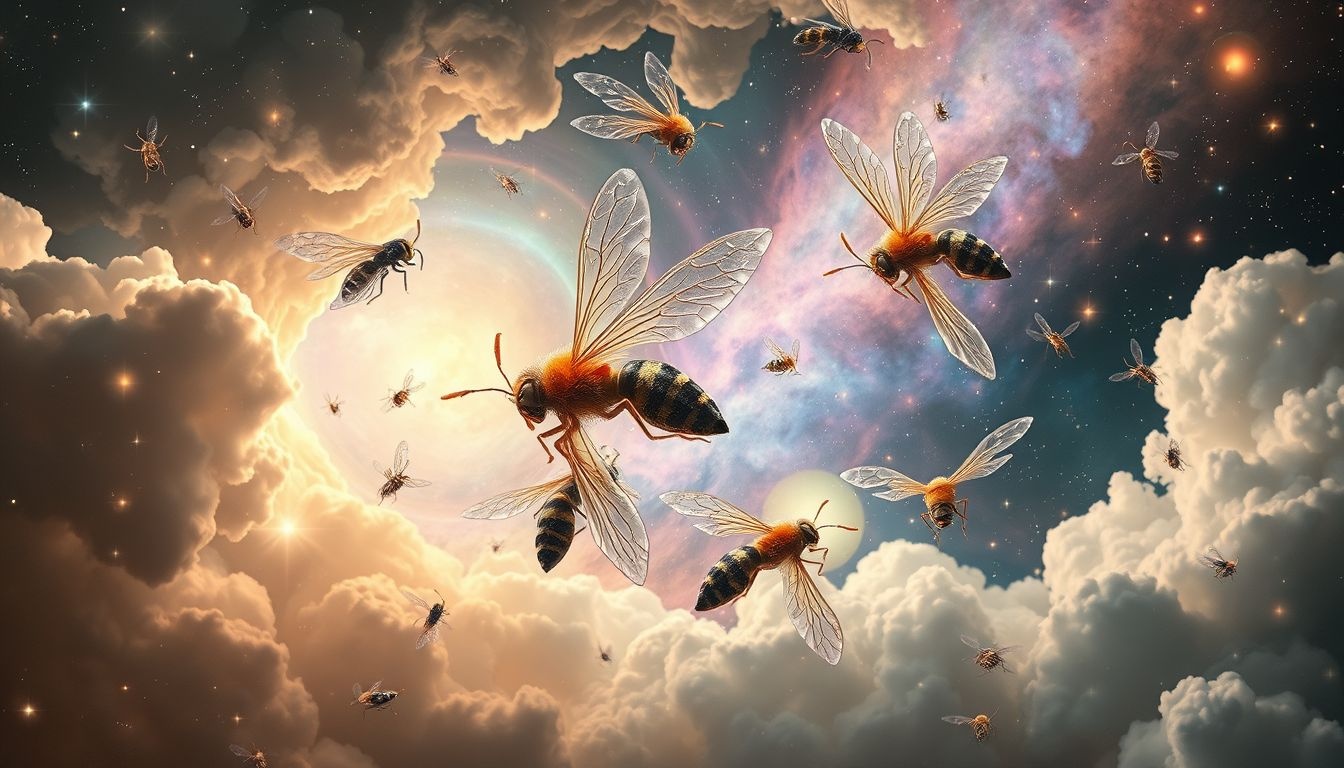 Rêver de guêpes révèle souvent des conflits émotionnels intenses.