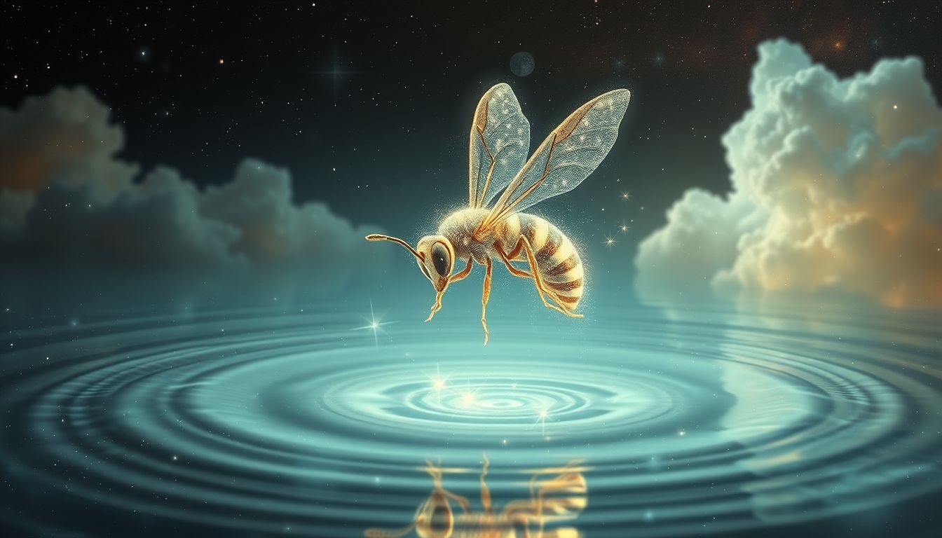 Rêver de guêpe et d'eau symbolise purification des émotions refoulées.